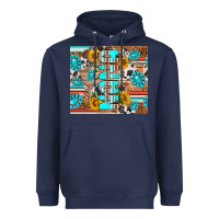 Navy western nana Heavyweight Hoodie - RanaPortraitStore