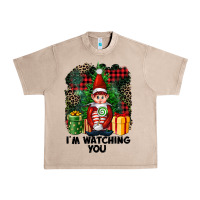 French Oak I'm Watching You Elf Urban Heavy Tee - FaDigitalArtStudio