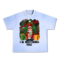 Grape Ice I'm Watching You Elf Urban Heavy Tee - FaDigitalArtStudio
