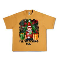 Peanut Butter I'm Watching You Elf Urban Heavy Tee - FaDigitalArtStudio