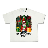 Pistachio I'm Watching You Elf Urban Heavy Tee - FaDigitalArtStudio