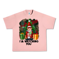 Salmon I'm Watching You Elf Urban Heavy Tee - FaDigitalArtStudio