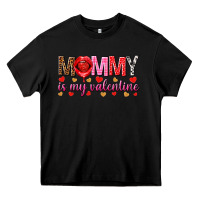 Black Mommy is my valentine mother's day Heavy Core Tee - HowdyJamesFarm