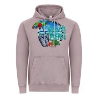 Vintage Zinc beach please Vintage Hoodie - CowhideDigitalArt