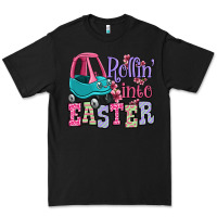 Black Easter Day Rollin into Easter toddler car Premium Tee - OliviaCreatesArt