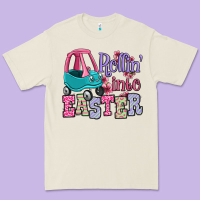 Easter Day Rollin Into Easter Toddler Car Premium Tee Designed By Oliviacreatesart