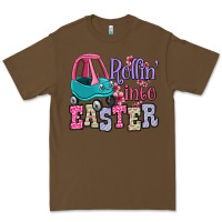 Cacao Easter Day Rollin into Easter toddler car Premium Tee - OliviaCreatesArt