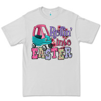 Dove Grey Easter Day Rollin into Easter toddler car Premium Tee - OliviaCreatesArt