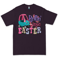 Plum Easter Day Rollin into Easter toddler car Premium Tee - OliviaCreatesArt
