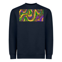 Navy Mardi gras colors with leopard Heavyweight Sweatshirt - RanaPortraitStore