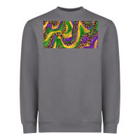 Storm Mardi gras colors with leopard Heavyweight Sweatshirt - RanaPortraitStore