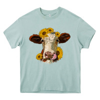 Arona hereford cattle sunflowers heifer Heavy Core Tee - Jasminsmagicworld