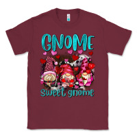 Burgundy gnome sweet gnomes olivia Classic Tee - OliviaCreatesArt