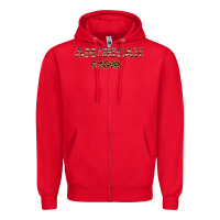 Red American mom Zipper Hoodie - JahusDesignShop