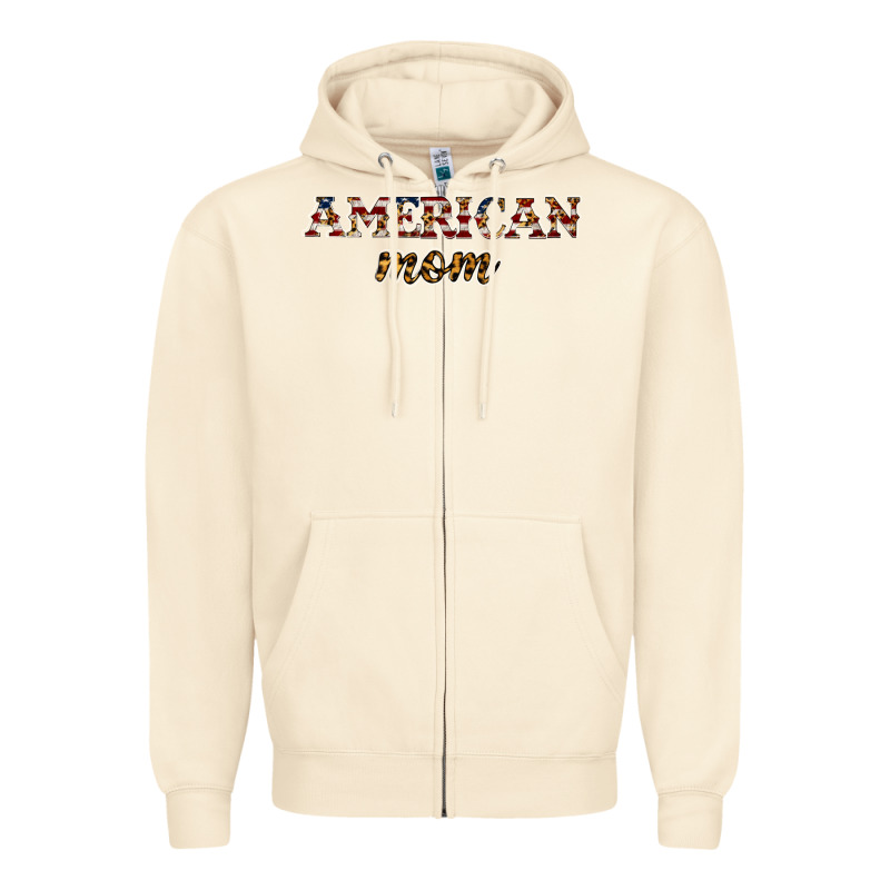American Mom Zipper Hoodie by JahusDesignShop | Teevron