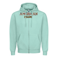 Seafoam American mom Zipper Hoodie - JahusDesignShop