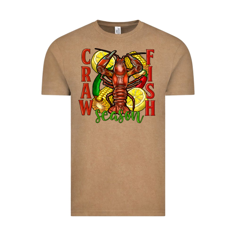 Crawfish Season Vintage Tee by FaDigitalArtStudio | Teevron