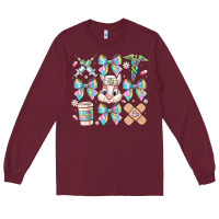 Burgundy easter bow Long Sleeve Tee - CowhideDigitalArt