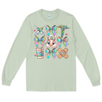 Matcha easter bow Long Sleeve Tee - CowhideDigitalArt