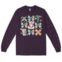 Plum easter bow Long Sleeve Tee - CowhideDigitalArt