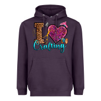 Plum i love crafting Heavyweight Hoodie - RanaPortraitStore