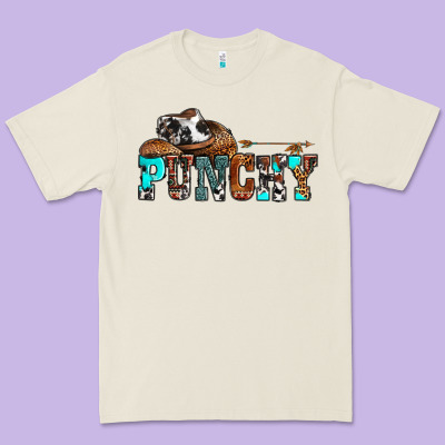 Western Cowboy Hat Punchy Premium Tee Designed By Oliviacreatesart