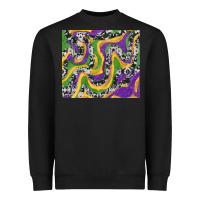 Black mardi gras cowhide Heavyweight Sweatshirt - RanaPortraitStore