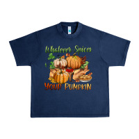 Navy whatever spices your pumpkin Urban Heavy Tee - BundleAndBundleShop