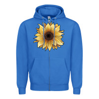 True Royal watercolor sunflower Zipper Hoodie - JahusDesignShop