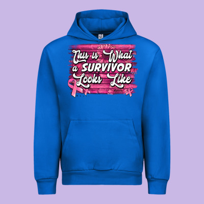 This Is What A Survivor Looks Like Breast Cancer Awareness Urban Hoodie Designed By Jasminsmagicworld