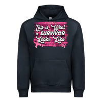 Navy this is what a survivor looks like breast cancer awareness Urban Hoodie - Jasminsmagicworld