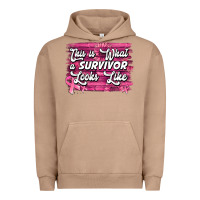 Pigment Burro this is what a survivor looks like breast cancer awareness Urban Hoodie - Jasminsmagicworld