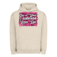 Pigment French Oak this is what a survivor looks like breast cancer awareness Urban Hoodie - Jasminsmagicworld