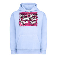 Pigment Grape Ice this is what a survivor looks like breast cancer awareness Urban Hoodie - Jasminsmagicworld