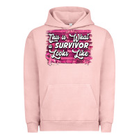 Pigment Salmon this is what a survivor looks like breast cancer awareness Urban Hoodie - Jasminsmagicworld
