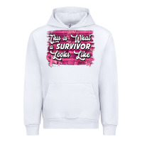 White this is what a survivor looks like breast cancer awareness Urban Hoodie - Jasminsmagicworld
