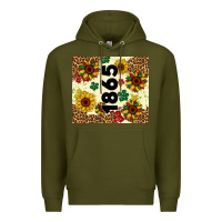 Army Green juneteenth 1865 sunflowers Premium Hoodie - Artiststas