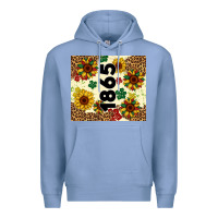 Colony Blue juneteenth 1865 sunflowers Premium Hoodie - Artiststas