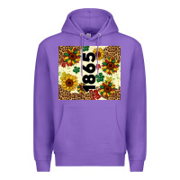 Purple juneteenth 1865 sunflowers Premium Hoodie - Artiststas