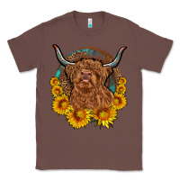 Chestnut cow sunflower leopard Classic Tee - OliviaCreatesArt