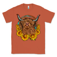 Copper cow sunflower leopard Classic Tee - OliviaCreatesArt
