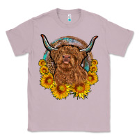 Lilac cow sunflower leopard Classic Tee - OliviaCreatesArt