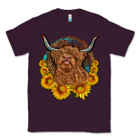Plum cow sunflower leopard Classic Tee - OliviaCreatesArt
