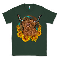 Sports Green cow sunflower leopard Classic Tee - OliviaCreatesArt