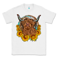 White cow sunflower leopard Classic Tee - OliviaCreatesArt
