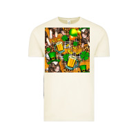 Vintage Arctic St. Patrick's Day Pig With Beer And Shamrock Seamless Vintage Tee - FaDigitalArtStudio