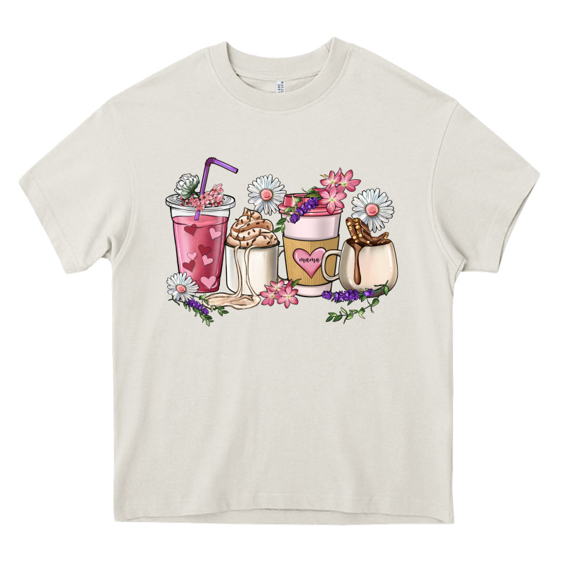 Mama Coffee Cup Mother's Day Heavy Core Tee by HowdyJamesFarm | Teevron
