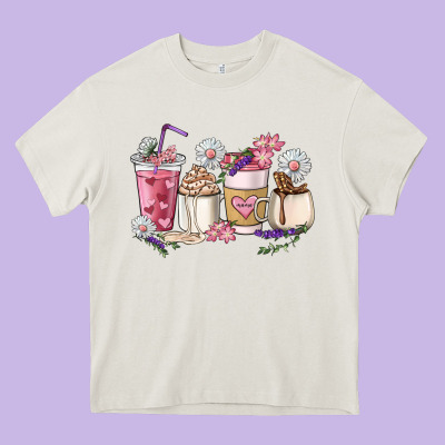 Mama Coffee Cup Mother's Day Heavy Core Tee Designed By Howdyjamesfarm