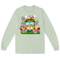 Matcha Easter School Bus Long Sleeve Tee - CowhideDigitalArt