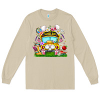 Mushroom Easter School Bus Long Sleeve Tee - CowhideDigitalArt